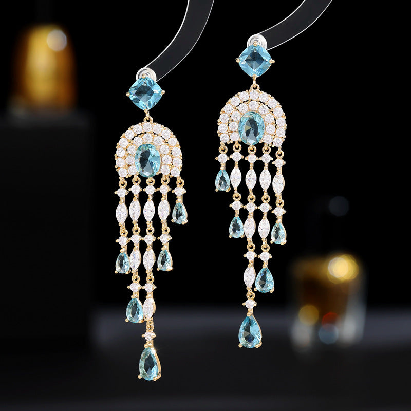 Fancy Shinning Dangling Earrings