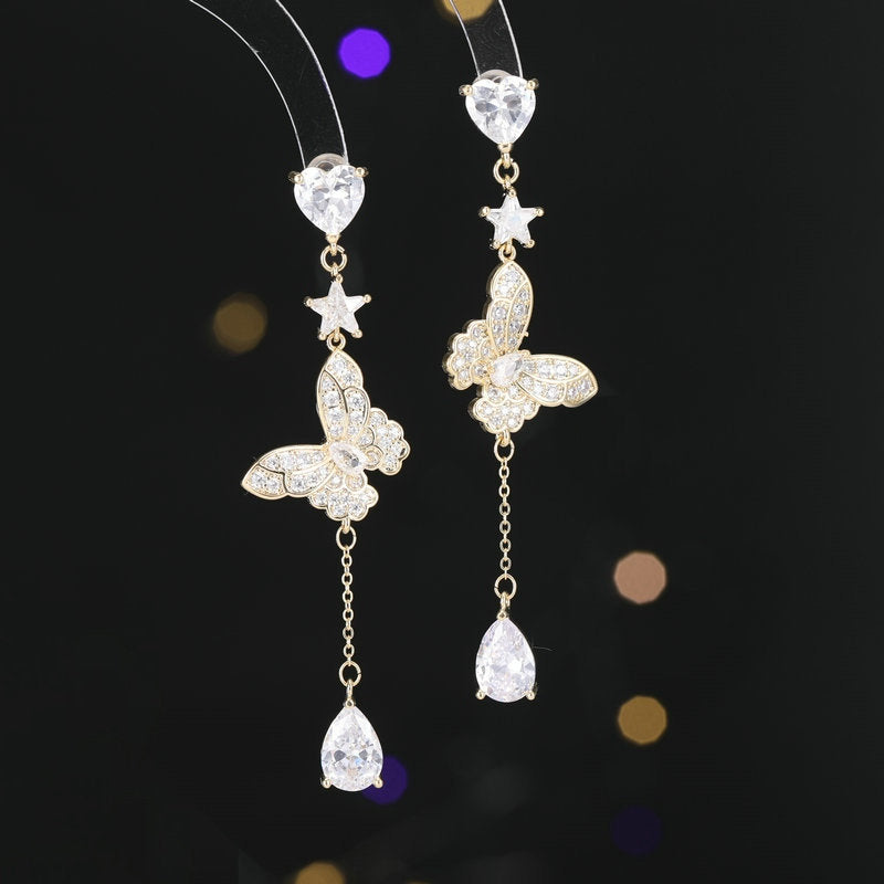 Sparkling Butterfly Earrings