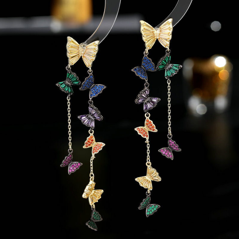 Dangling Butterfly Luxurious Earring