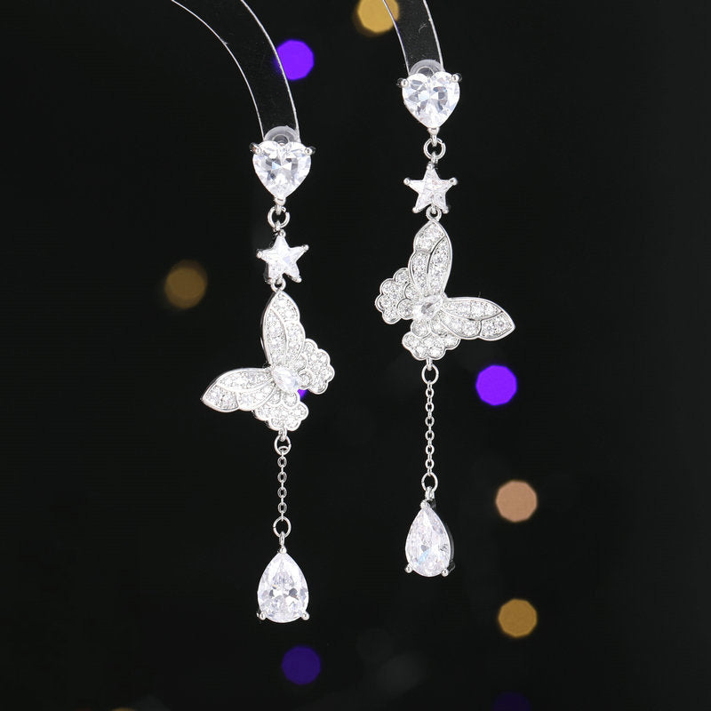 Sparkling Butterfly Earrings