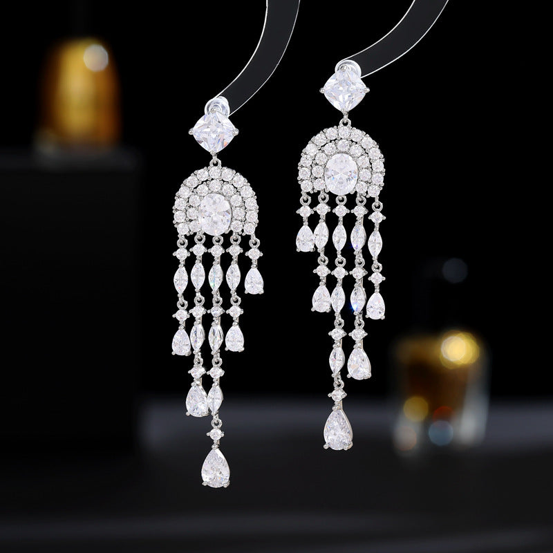 Fancy Shinning Dangling Earrings