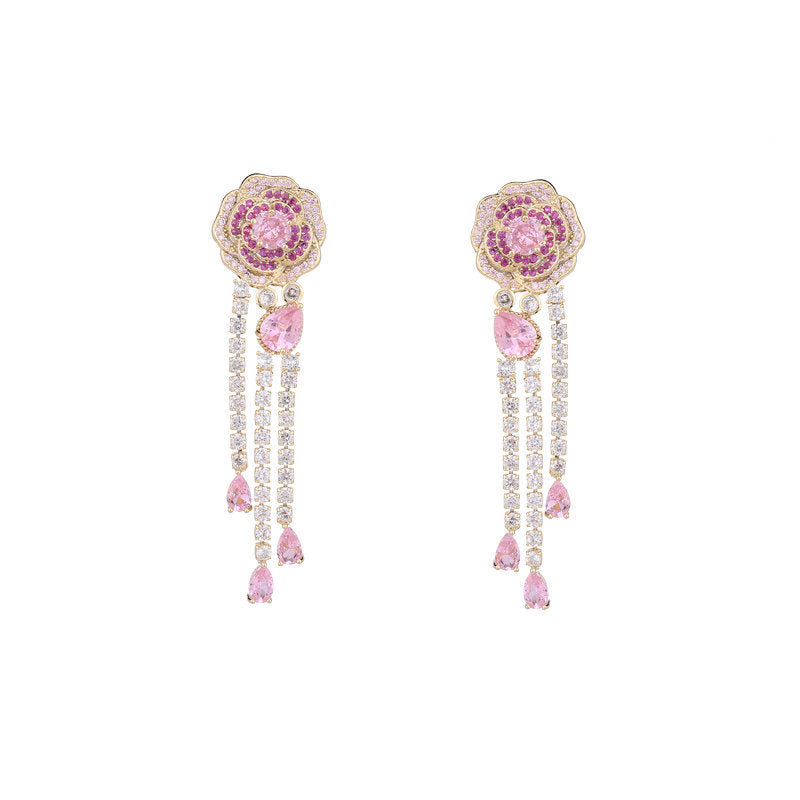 Fancy Camellia Earrings